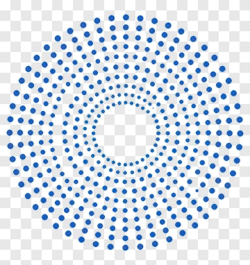 Blue Circular Dot Pattern PNG