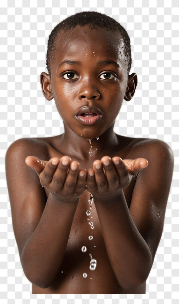 Boy Holding Water With A Surprised Expression PNG