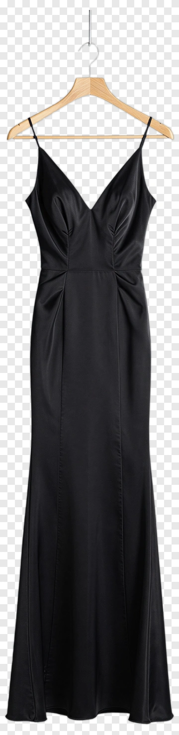 Black Evening Dress On A Hanger PNG