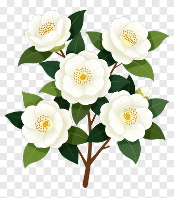 White Flower Bouquet PNG