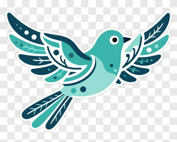 Colorful Bird Flying PNG