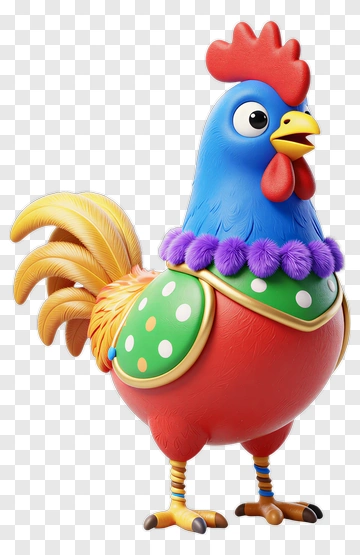 Cartoon Chicken Character PNG