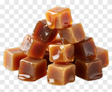 Caramel Candy Cubes PNG