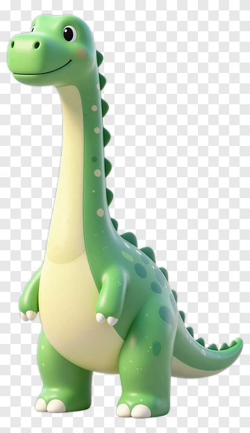 Cartoon Green Dinosaur PNG