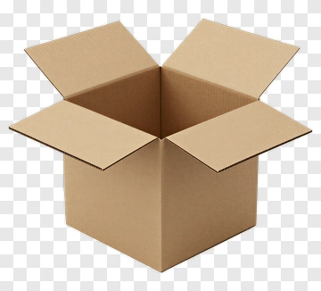 Open Cardboard Box PNG