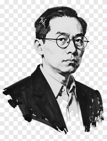 Portrait Of A Man In Glasses PNG
