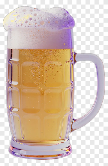 Beer Mug With Foam PNG