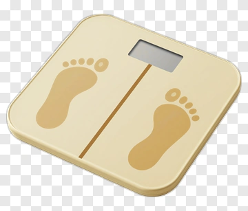 Bathroom Scale With Footprints PNG