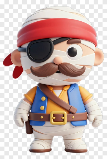 Cartoon Pirate Character PNG