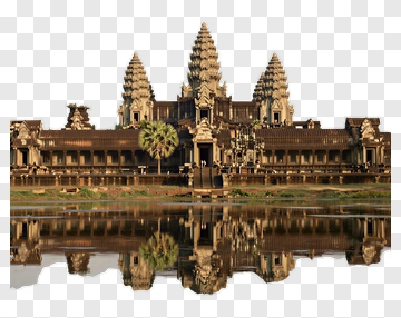 Angkor Wat Temple Reflection PNG