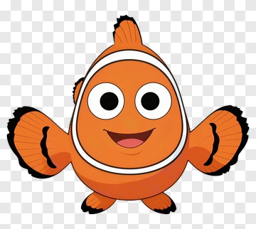 Cartoon Clownfish Smiling PNG