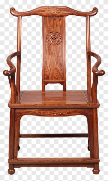 Traditional Wooden Chair PNG