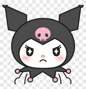 Kawaii Character With Skull Headband PNG