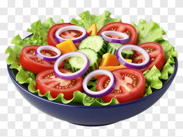 Fresh Salad With Tomatoes And Cucumbers PNG