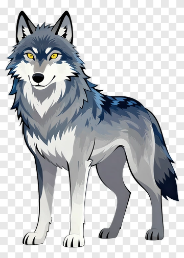 Cartoon Wolf PNG