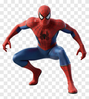 Spider-Man Posing In A Dynamic Stance PNG
