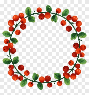 Colorful Berry Wreath PNG