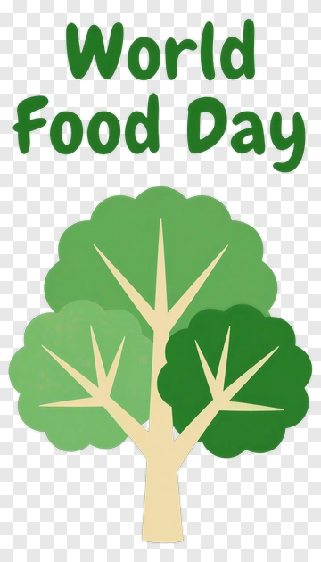 World Food Day Tree Illustration PNG