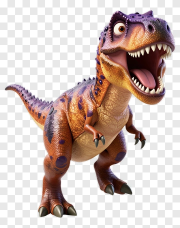 Cartoon Tyrannosaurus Rex With Open Mouth PNG