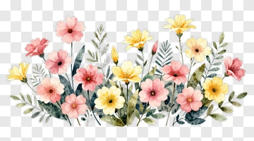 Colorful Flower Bouquet PNG