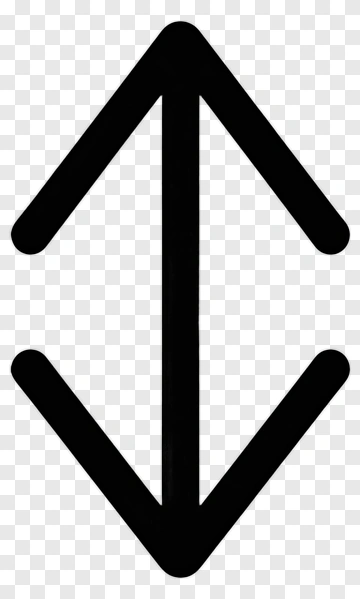 Vertical Double Arrow Icon PNG