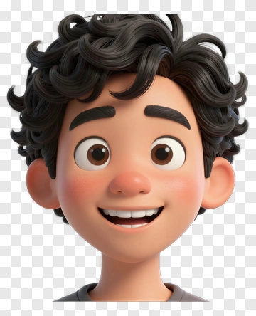 Smiling Cartoon Boy PNG