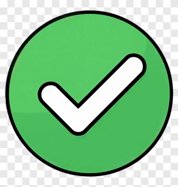 Green Check Mark Icon PNG