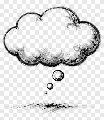 Thought Bubble Sketch PNG