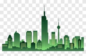 Green City Skyline PNG