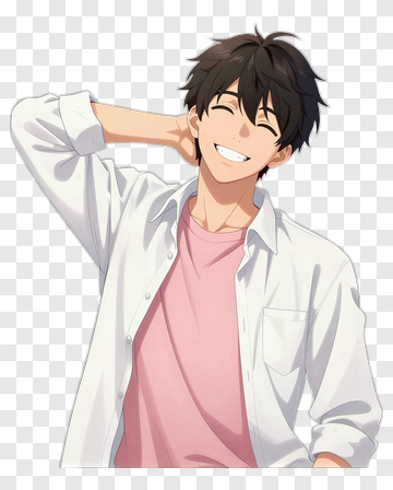 Smiling Young Man In Casual Outfit PNG