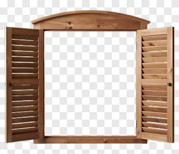 Wooden Window Shutters PNG
