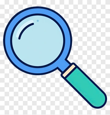 Cartoon Magnifying Glass PNG