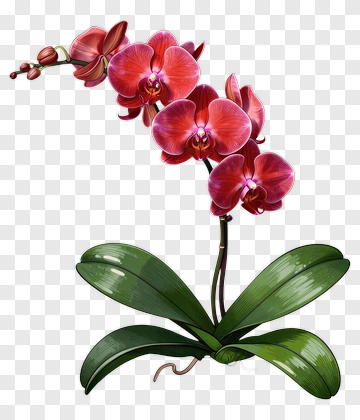 Colorful Orchid Flower PNG