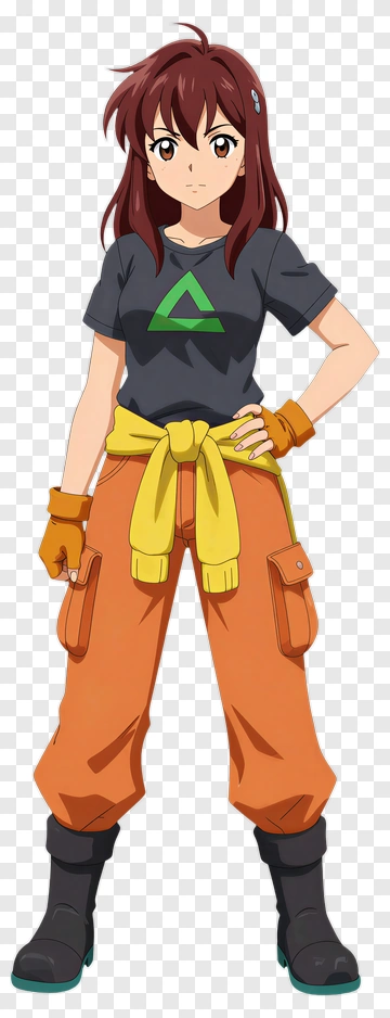 Anime Character In Casual Outfit PNG