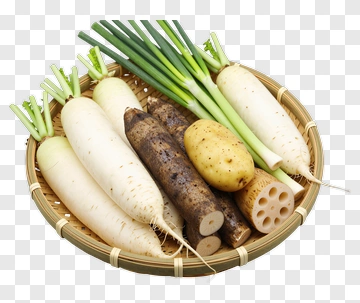 Basket Of Fresh Vegetables PNG