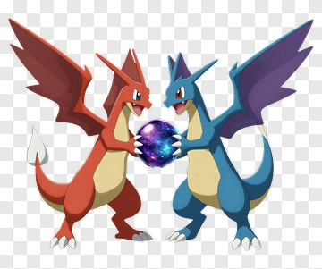 Charizard Holding A Cosmic Orb PNG