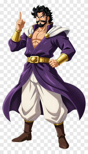Fictional Character In Purple Robe PNG