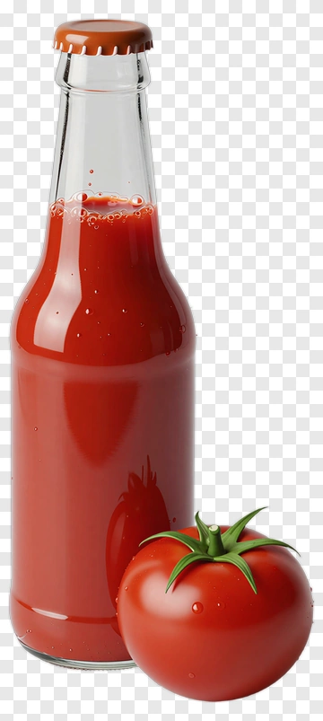 Tomato And Ketchup Bottle PNG