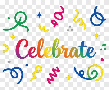 Celebrate Colorful Festive Design PNG