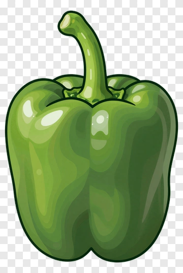 Green Bell Pepper PNG
