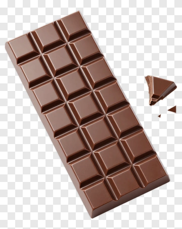 Chocolate Bar With Broken Piece PNG