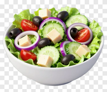 Fresh Salad With Vegetables And Cheese PNG