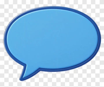 Blue Speech Bubble PNG