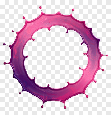 Colorful Paint Splash Frame PNG