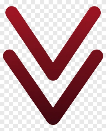 Red Downward Arrows PNG