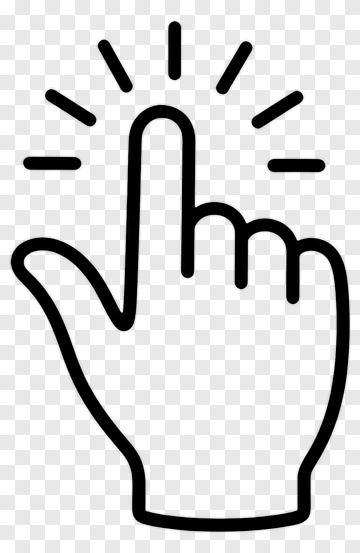Hand Gesture Indicating Touch Or Click PNG