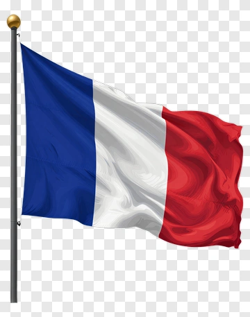 French Flag Waving PNG