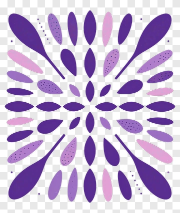 Colorful Abstract Floral Pattern PNG