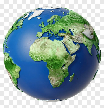 3D Globe Of Earth PNG