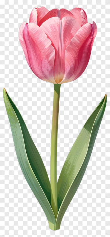 Pink Tulip Flower PNG